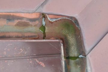 栃木県小山市T様邸 軒樋穴あき補修工事