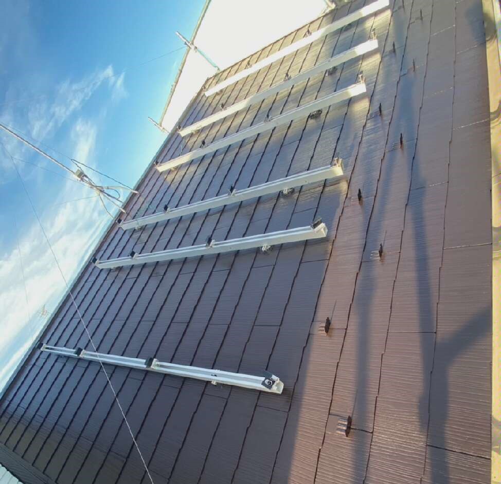 茨城県古河市 E様邸 太陽光パネル脱着・屋根塗装・外壁塗装