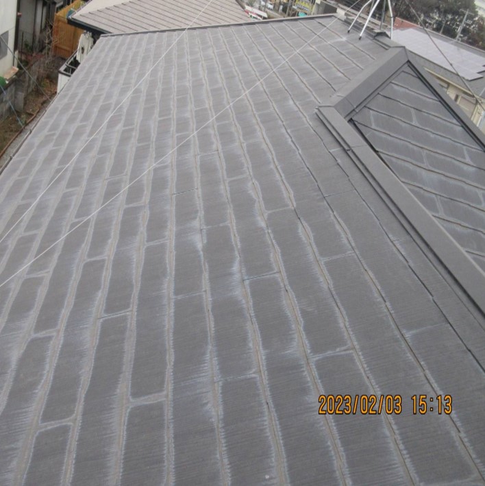 下都賀郡壬生町 K様邸 屋根塗装(レガロルーフ/PL-47)・屋根板金・換気棟交換・スレート補修工事